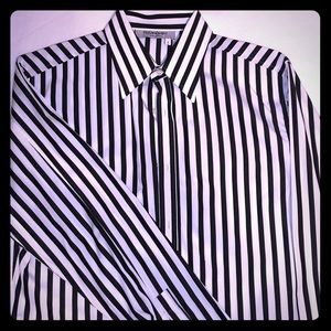YSL Men’s Striped Shirt. French Cuff. Size S.